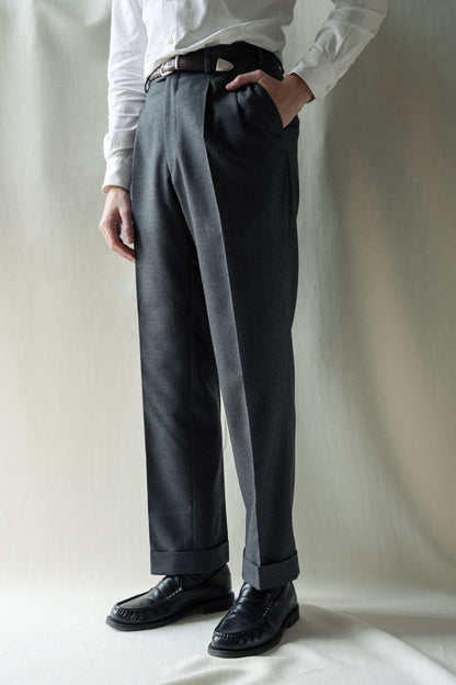 Szare spodnie flanelowe - Parma