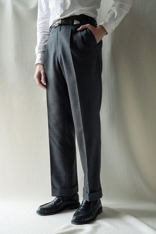 Szare spodnie flanelowe - Parma