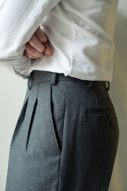 Szare spodnie flanelowe - Parma