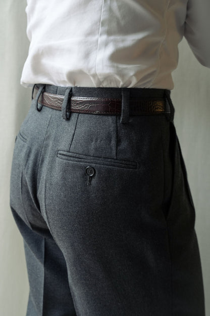 Szare spodnie flanelowe - Parma