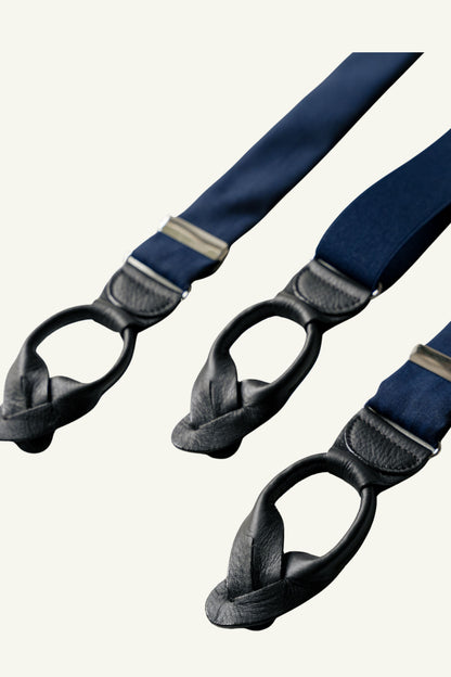 Granatowe Szelki z Wełny