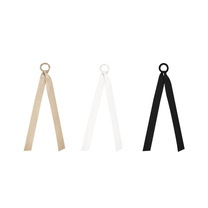 Jedwabna gumka do włosów z długą szarfą - Alice Złota