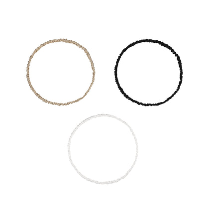 Jedwabna opaska do włosów - Clara ecru