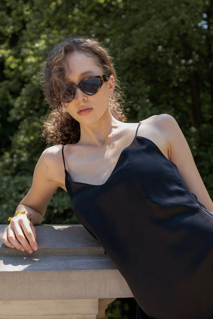 Sukienka jedwabna - Rose czarna