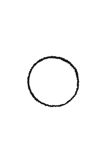 Jedwabna opaska do włosów - Clara Czarna